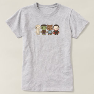 Camiseta Hermosa, Frankenstein, Drácula, lobo