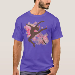 Camiseta Hermosa Gimnasia Colorida Floral Y