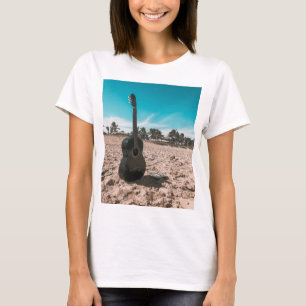 Camiseta Hermosa guitarra acústica