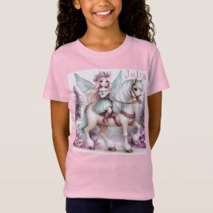 Camiseta Hermosa Hada Montando a Caballo