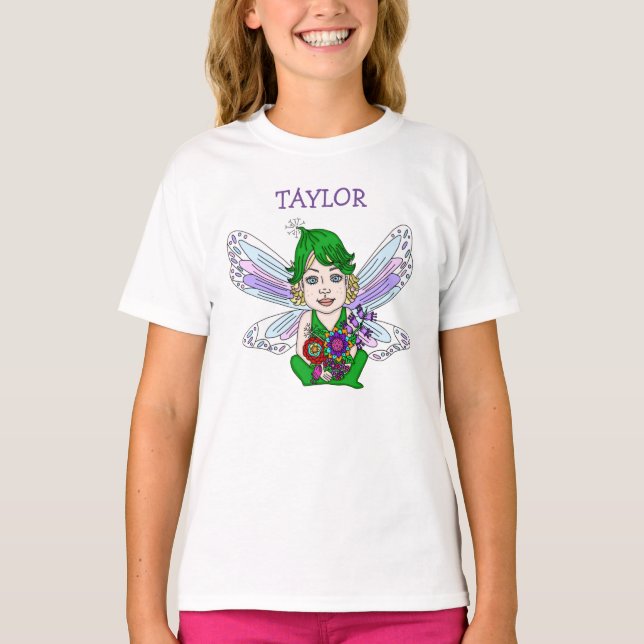 Camiseta Hermosa hada personalizada (Anverso)