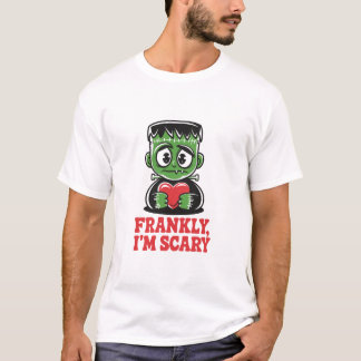 Camiseta Hermosa Halloween francamente, tengo miedo de la c