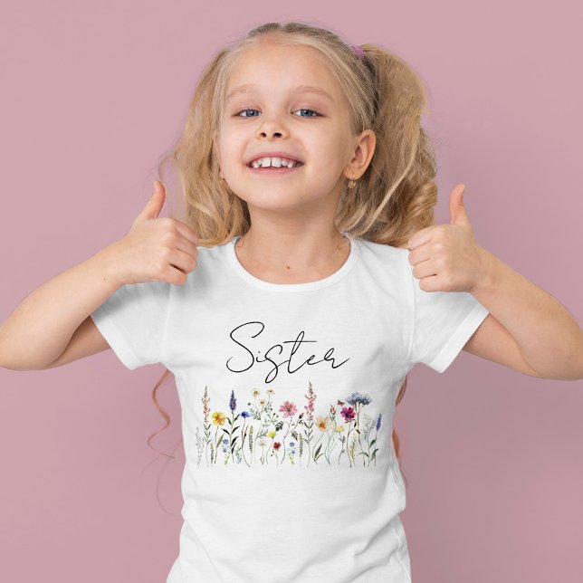 Camiseta Hermosa Hermana Cumpleaños Fiesta de Bebé en Prade (Subido por el creador)