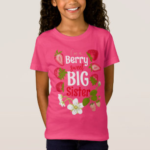 Camiseta Hermosa hermana grande dulce de fresa linda