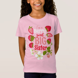 Camiseta Hermosa hermana grande dulce de fresa linda