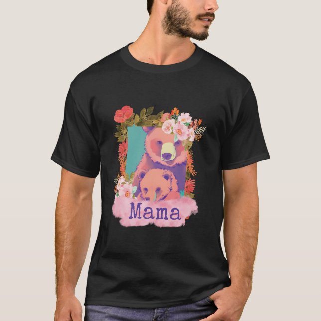 Camiseta Hermosa idea de regalo para un oso mamá Día de la  (Anverso)