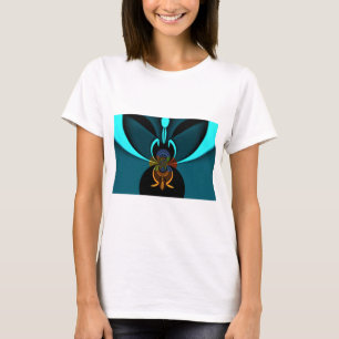 Camiseta Hermosa imagen de arte abstracto de cian
