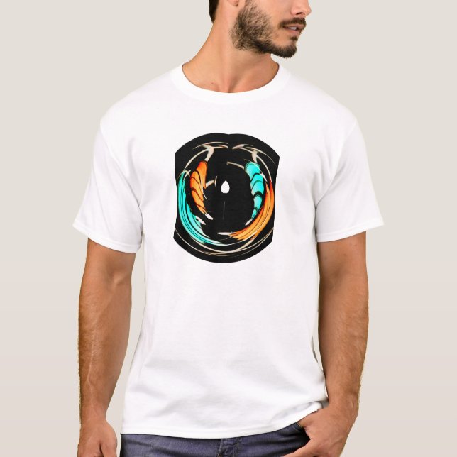 Camiseta Hermosa imagen de arte en estilo africano (Anverso)