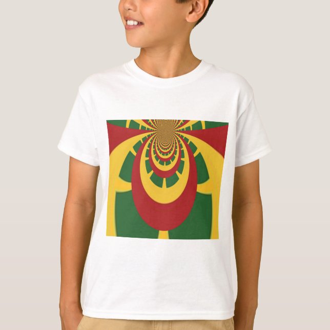 Camiseta Hermosa impresión de arte en colores rastas increí (Anverso)