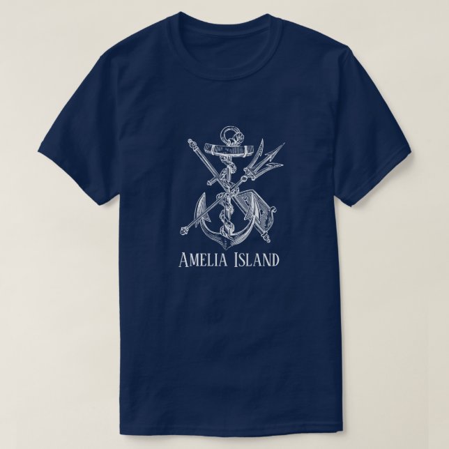 Camiseta Hermosa isla de Amelia en Florida (Diseño del anverso)