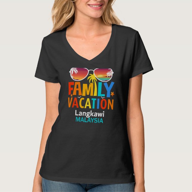 Camiseta Hermosa isla de Langkawi con traje de baño (Anverso)