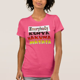 Camiseta Hermosa Kenia Colorida e Increíble diseño de citas