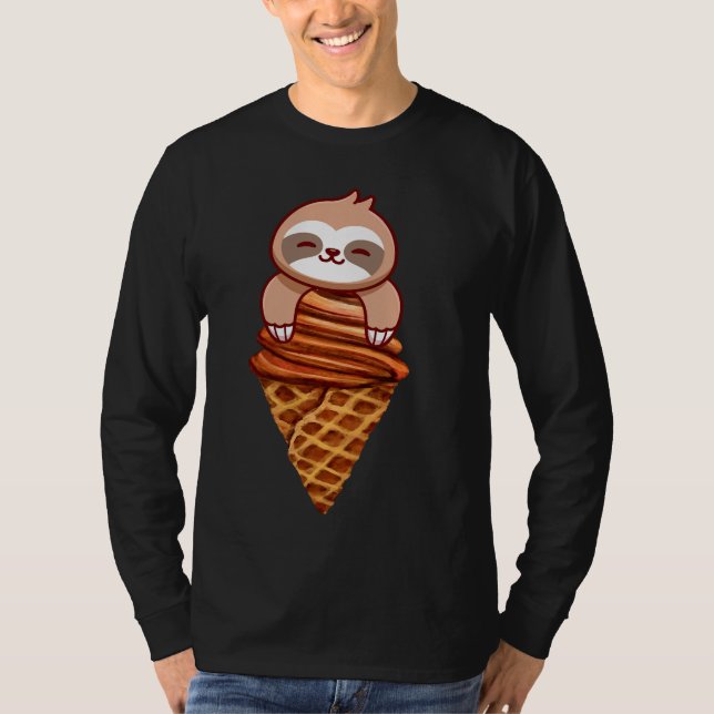 Camiseta Hermosa Leche Y Arte De Cono De Helado (Anverso)