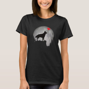 Camiseta Hermosa lechuga alemana de pastor de perro de silu
