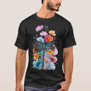 Camiseta Hermosa libélula acuarela Arte Insectos Lover Ea