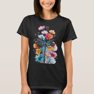 Camiseta Hermosa libélula acuarela Arte Insectos Lover Ea
