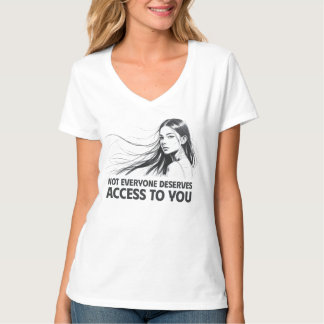 Camiseta Hermosa línea de arte femenino - que te merece