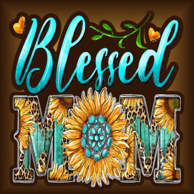 Camiseta Hermosa madre bendita del leopardo del girasol (Subido por el creador)