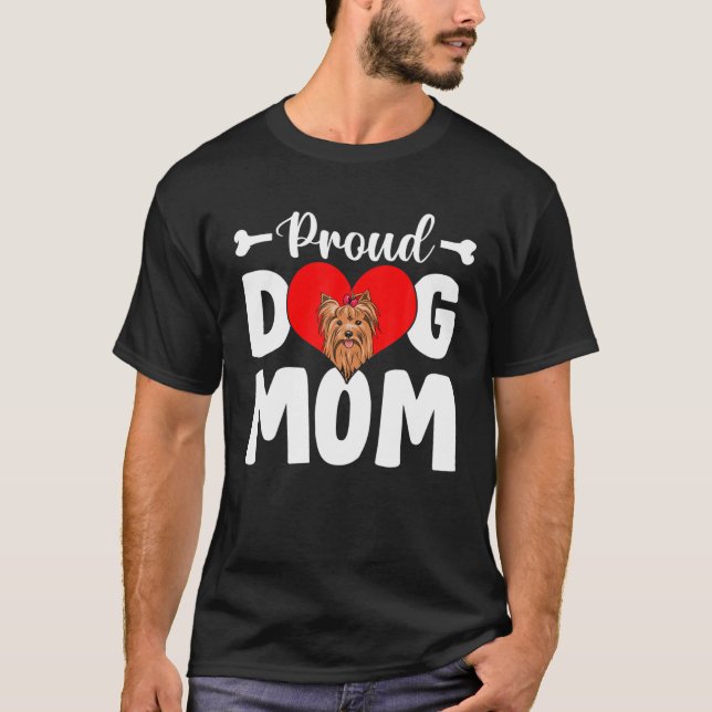 Camiseta Hermosa madre de perro de Yorkshire' (Anverso)