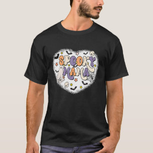 Camiseta Hermosa mamá Corazón Halloween mamá Disstume Monst