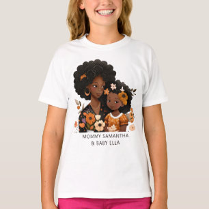 Camiseta Hermosa mamá y hija negras (16)