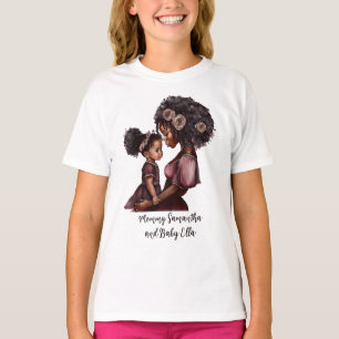 Camiseta Hermosa mamá y hija negras (28)