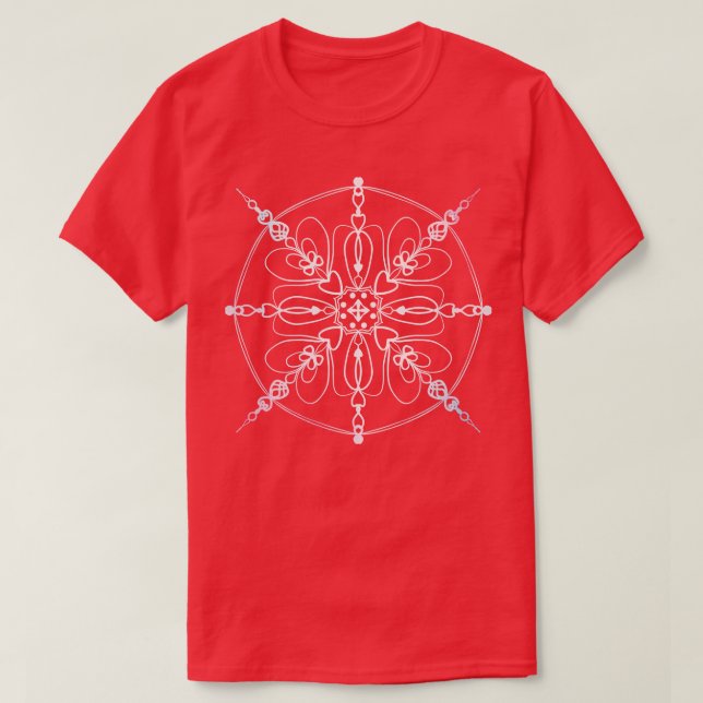Camiseta Hermosa Mandala con colores pasteles (Diseño del anverso)