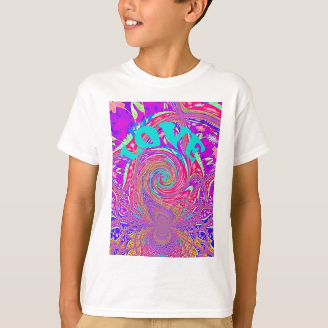 Camiseta Hermosa maravilla Amor Remolino Texto Arte Imprimi (Anverso)