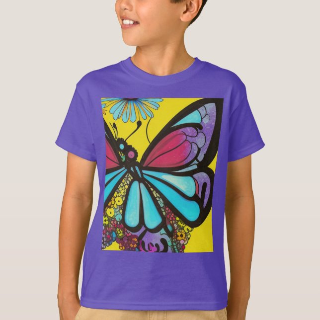 Camiseta Hermosa mariposa (Anverso)