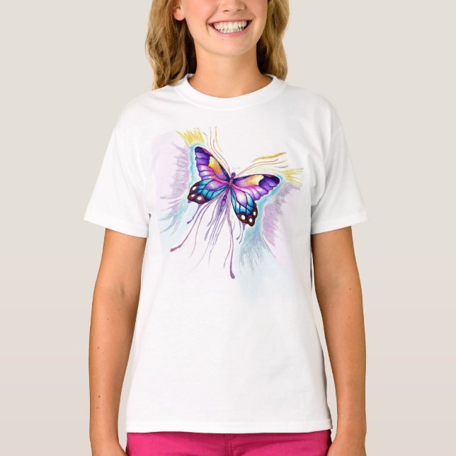 Camiseta Hermosa mariposa (Anverso)