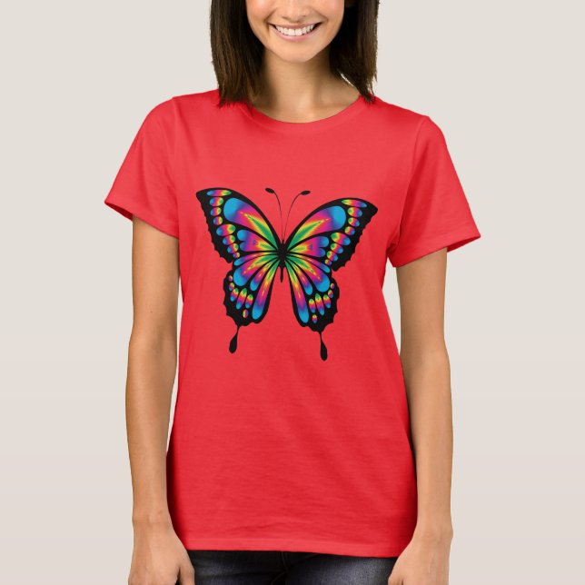 Camiseta Hermosa mariposa (Anverso)
