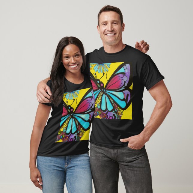 Camiseta Hermosa mariposa (Unisexo)