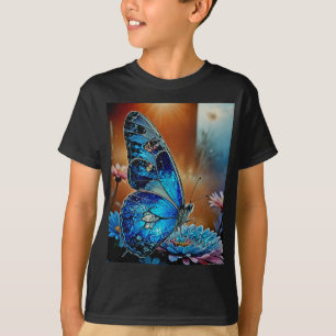 Camiseta Hermosa mariposa azul