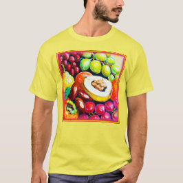 Camiseta Hermosa mezcla de pintura de frutas de uva. ¡Hazte