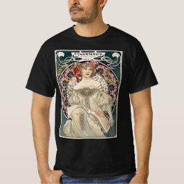 Camiseta Hermosa mujer Art Nouveau en París