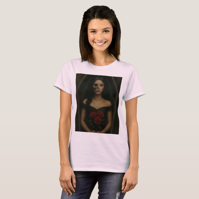Camiseta hermosa mujer muerta (Anverso completo)