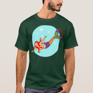 Camiseta Hermosa natación colorida MERMAID