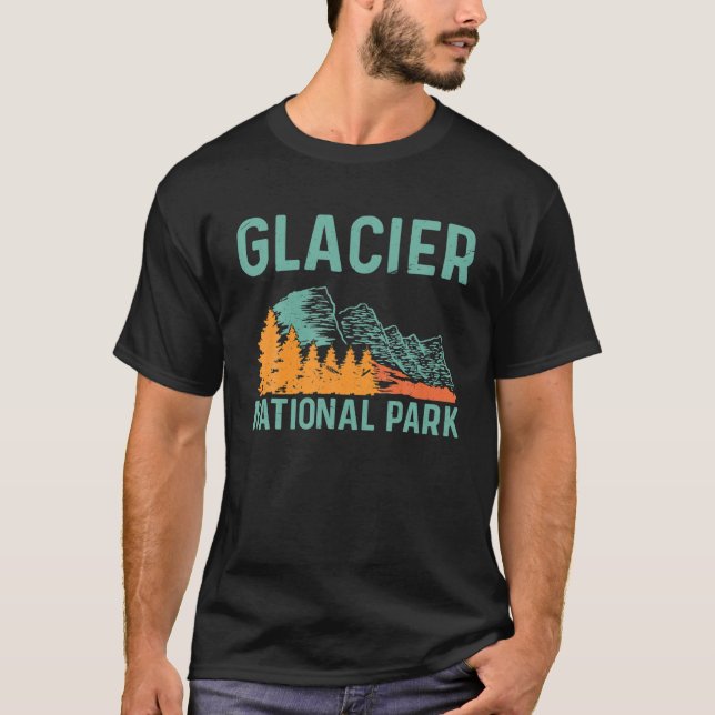 Camiseta Hermosa naturaleza Vacaciones Glaciar Parque Nacio (Anverso)