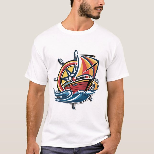 Camiseta Hermosa nave (Anverso)