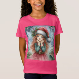 Camiseta Hermosa Navidad Fairy Merry