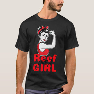 Camiseta Hermosa niña sirena con larga cola de pez y vin