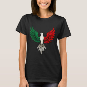 Camiseta Hermosa paloma patriótica de la bandera mexicana P