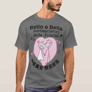 Camiseta Hermosa pareja feliz chino La italiana