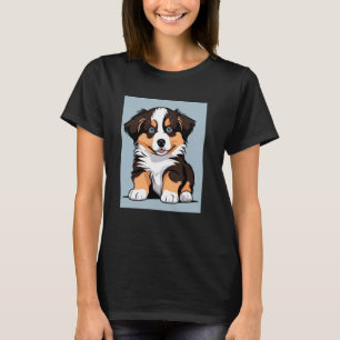 Camiseta Hermosa pastora australiana Roly Poly Blue