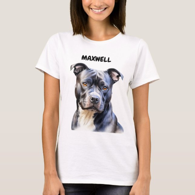 CAMISETA HERMOSA PERROS DE BLANCO Y NEGRO (Anverso)