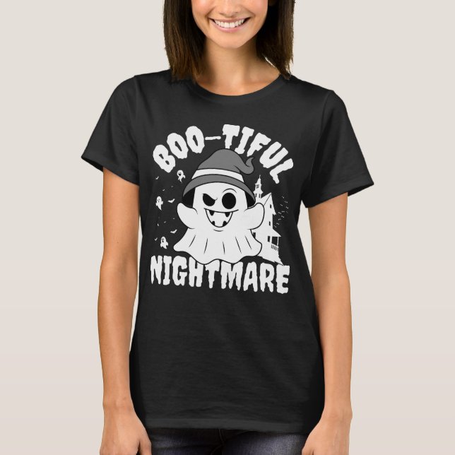Camiseta Hermosa pesadilla fantasma de Halloween (Anverso)