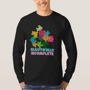 Camiseta Hermosa Pieza de Rompecabezas Incompleta