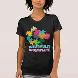 Camiseta Hermosa Pieza de Rompecabezas Incompleta