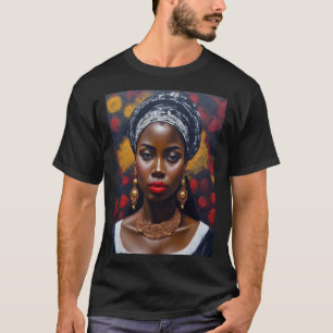 Camiseta Hermosa pintura africana de mujeres negras
