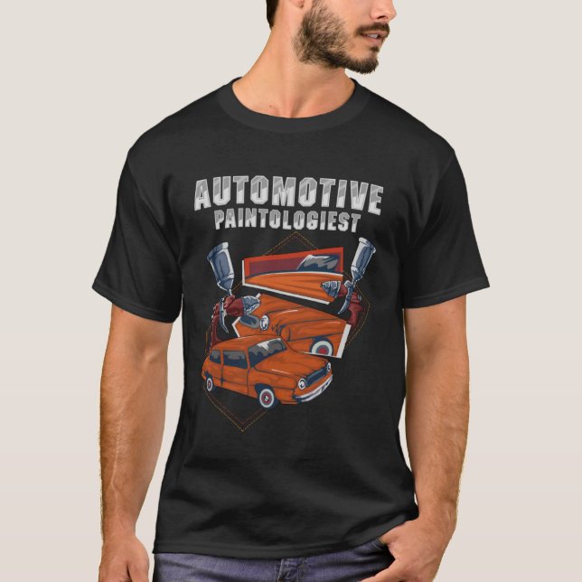 Camiseta Hermosa pintura de coches Auto Spray Car Painter D (Anverso)